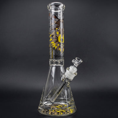 14" Wormhole Animal Graphic Thick Base Beaker