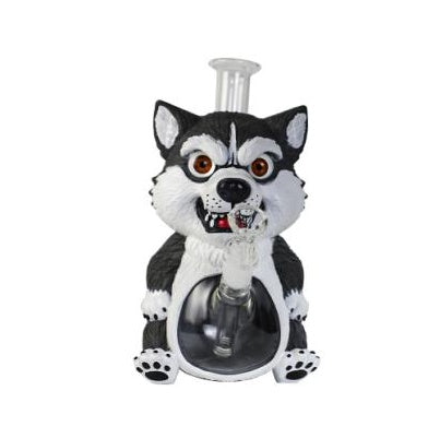 9.2" Husky Water Pipe | Glass + PVC