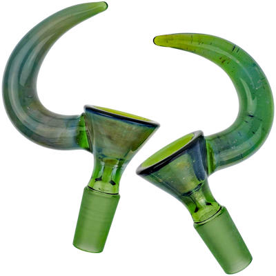 3.5″ 14MM THICK FUME UP HORN FLOWER BOWL