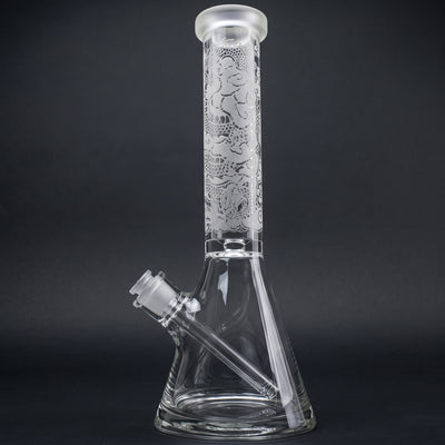 15" Assorted Deep Etch w/ Heavy Base & Elephant Joint Beaker