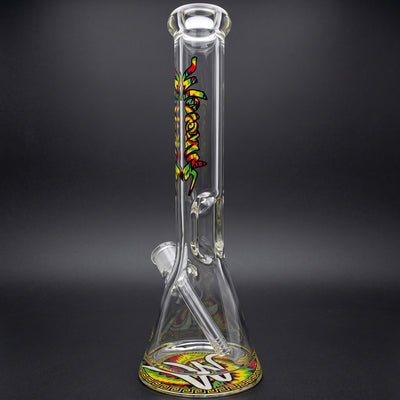 15" Monark Tye Dye Decal Thick Base Beaker