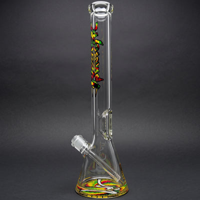 18" Monark Tie Dye Decal Thick Base Beaker