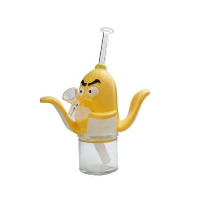 8.9" Banana Water Pipe | Glass + PVC