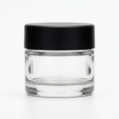 9ml Heavy Bottom Child Resistant Glass Jar with Lids