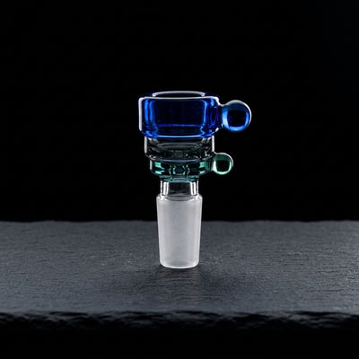 2" 14mm Color Cake Flower Bowl on dark slate surface - Oil Slick Pad