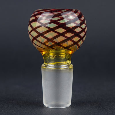 2" 18mm Fume w/ Color Glass Flower Bowl