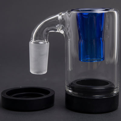 2.5" Glass Reclaim Catcher w/ Color Downstem - 14mm Male 90°
