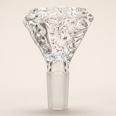 2.5" 14mm Deep Etched Diamond Flower Bowl, light background