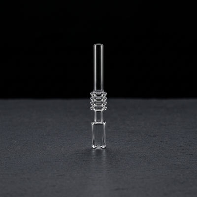 2.5″ 14MM QUARTZ NECTAR TIP on dark slate surface - Oil Slick Pad