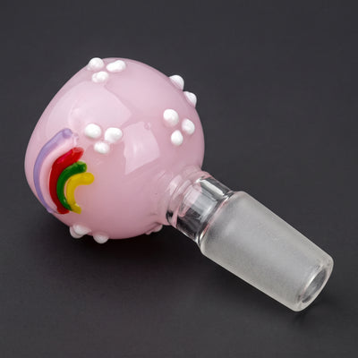 2.5" 14mm Rainbow in the Clouds Flower Bowl