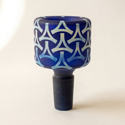 2.5″ 14mm Sandblasted Flower Bowl, light background