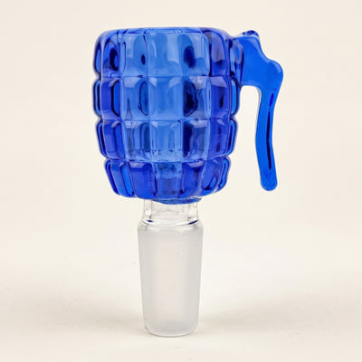 2.5" 14mm Sculpted Grenade Flower Bowl, light background