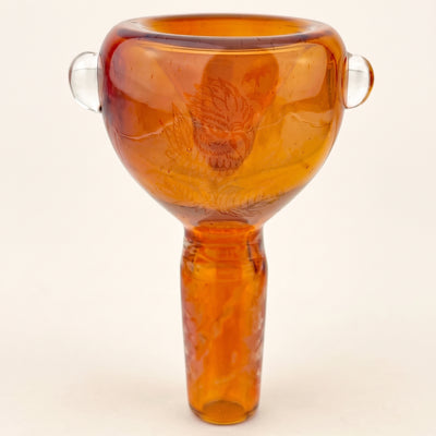 2.5″ 14mm Sketch & Burn Flower Bowl, light background