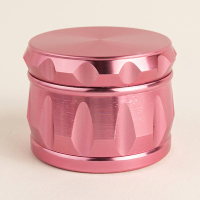 2.5" Notched Aluminum Grinder, light background