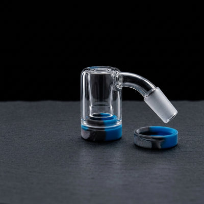 2.5″ Reclaim Catcher on dark slate surface - Oil Slick Pad