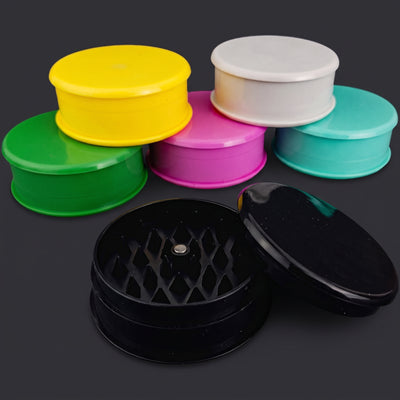 2.5" Three Piece Plastic Magnetic Grinder