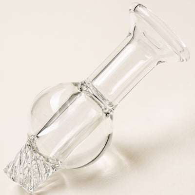2" Clear Orb Mini Spinner Carb Cap, light background