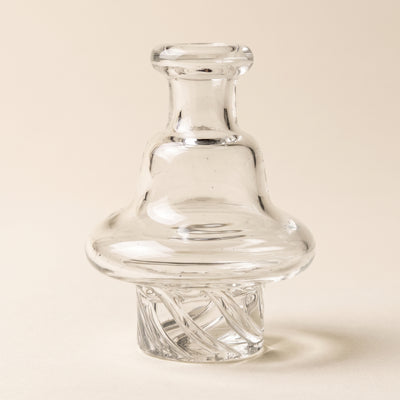 2″ Clear Spinner Carb Cap, light background