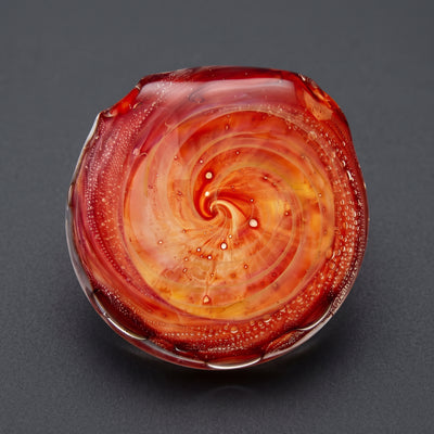 2" Red Spiral Pendant