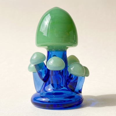 2" Sculpted Mushrooms Carb Cap, light background