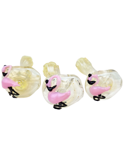 4″ Element Flamingo Pipe – Made in USA - alternate angle