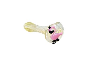 4″ Element Flamingo Pipe – Made in USA - detail view