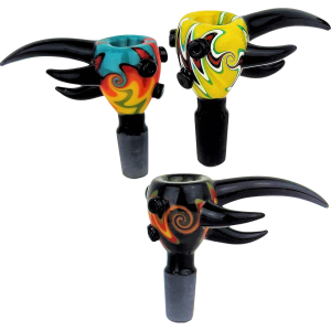 3″ 14MM MULTI HORN WIG WAG FLOWER BOWL