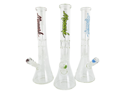 15” MONARK CLEAR MATRIX W/ COLOR LOGO BEAKER