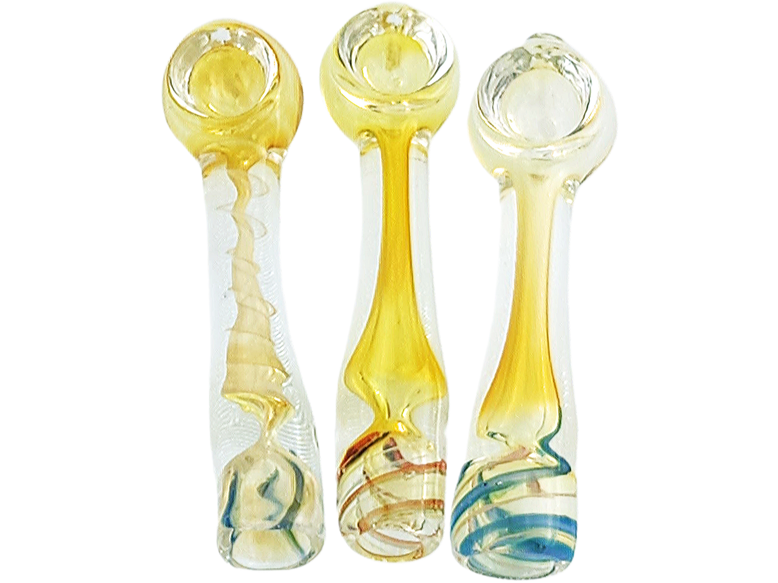 3.5″ FUME AND COLOR SWIRL BOWL CHILLUM