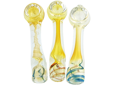 3.5″ FUME AND COLOR SWIRL BOWL CHILLUM