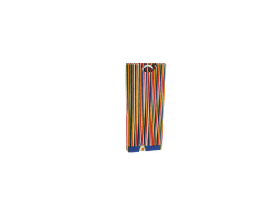 4" Rainbow Stripe Wood Dugout w/ Poker - alternate angle