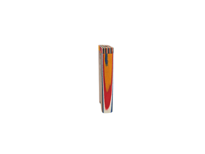 4" Rainbow Stripe Wood Dugout w/ Poker - detail view