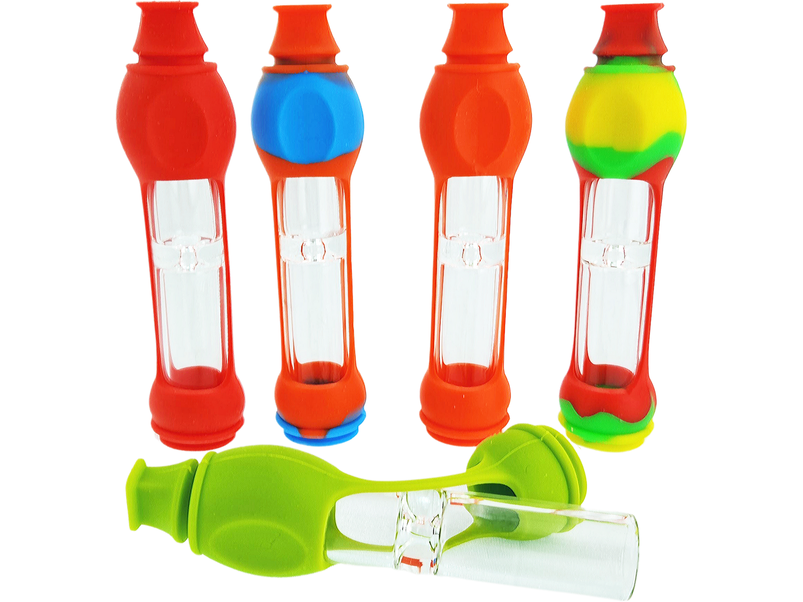 4″ WIDE CHILLUM W/ SILICONE SLEEVE & LID