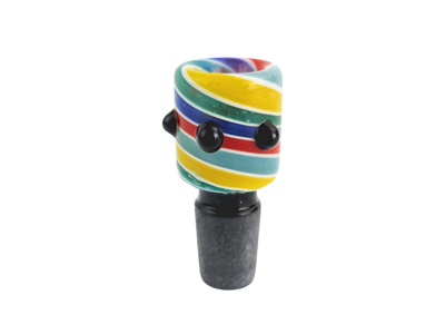 2" 18mm Color Swirl Can Flower Bowl - detail view