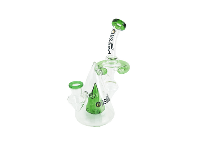 7" Oilseed Color Accent Waterfall Recycler (one off) - alternate angle