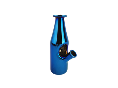 6" Iridescent Sake Bottle Rig - alternate angle