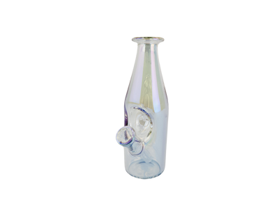 6" Iridescent Sake Bottle Rig - close-up view