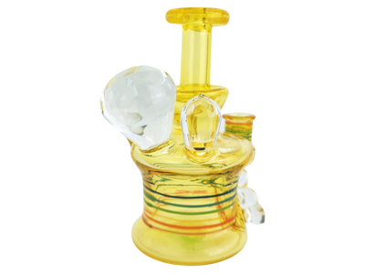 5″ PHD GLASS FULL CFL FACET OPAL RIP CURL BOTTLE