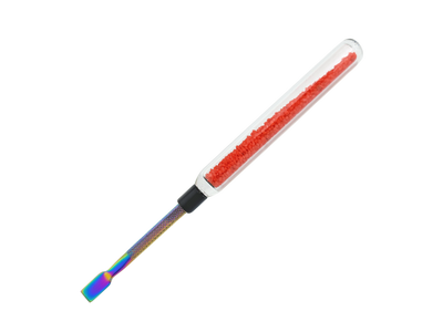 6″ CRUSH GLASS HANDLE W/ METAL TIP DAB TOOL
