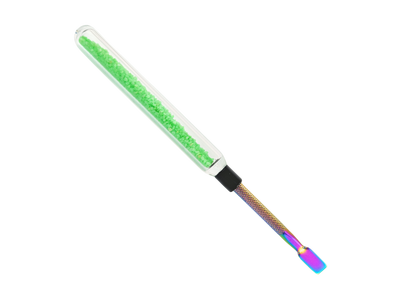 6″ CRUSH GLASS HANDLE W/ METAL TIP DAB TOOL