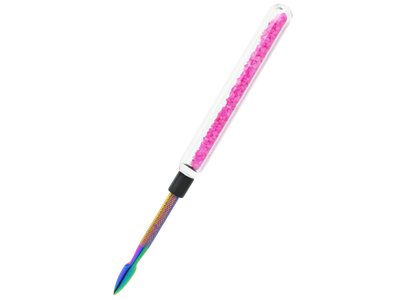 6″ CRUSH GLASS HANDLE W/ METAL TIP DAB TOOL