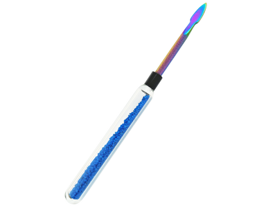 6″ CRUSH GLASS HANDLE W/ METAL TIP DAB TOOL
