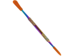 5″ IRIDESCENT STAINLESS STEEL DAB TOOL W/ SILICONE TIPS