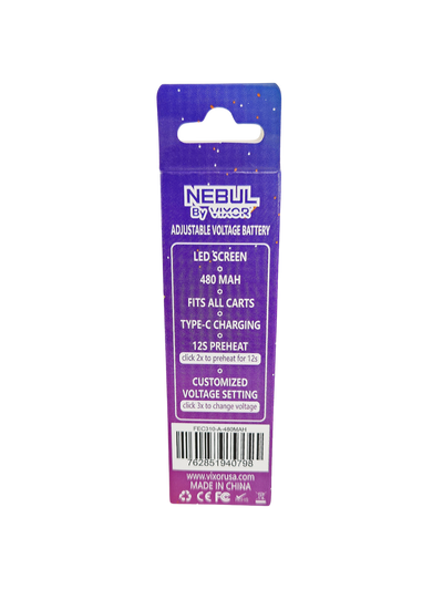 3.5" 480mAh Nebul by Vixor - Box of 20 Stick Batteries - photo 5
