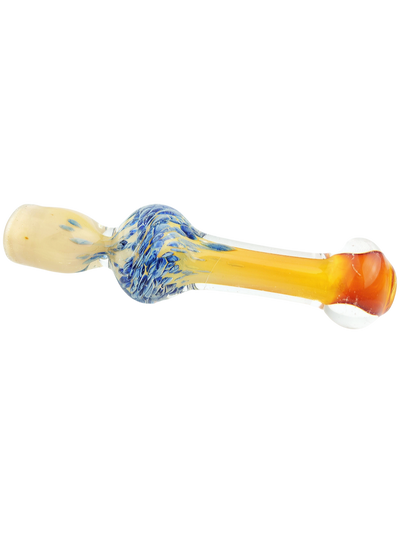 4" Fume Frit Ball Chillum - detail view