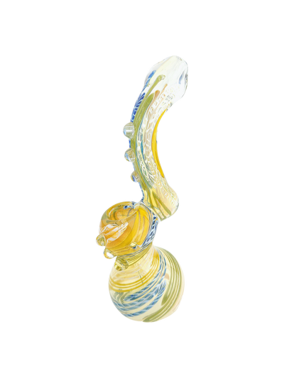 7.5″ FUME & CANE SWIRL BUBBLER