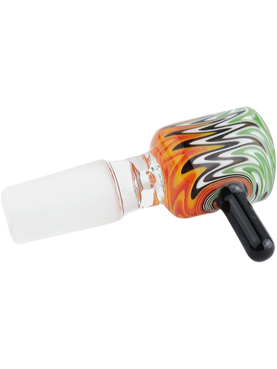 2.5" Wigwag Flower Bowl w/ Color Peg Handle - close-up view