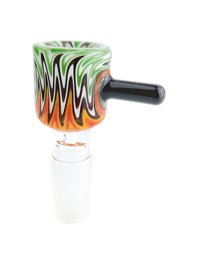 2.5" Wigwag Flower Bowl w/ Color Peg Handle - detail view