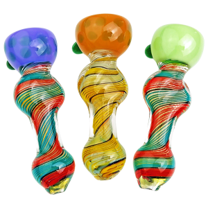 4″ COLOR SWIRL LARGE BOWL CHILLUM
