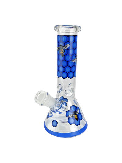 8" Bee & Honeycomb Decal Beaker - lifestyle shot